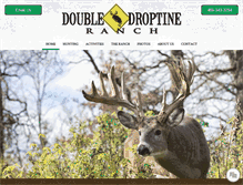 Tablet Screenshot of doubledroptineranch.com